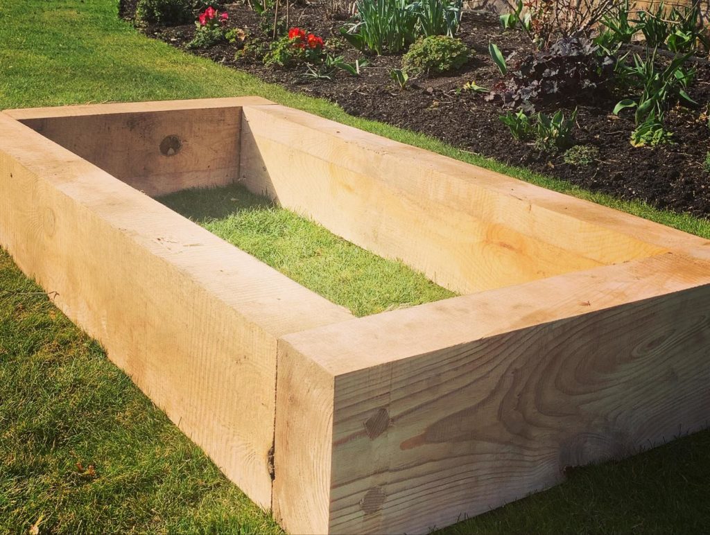 Garden Raised Bed Sleeper Kit | Caledonian Horticulture