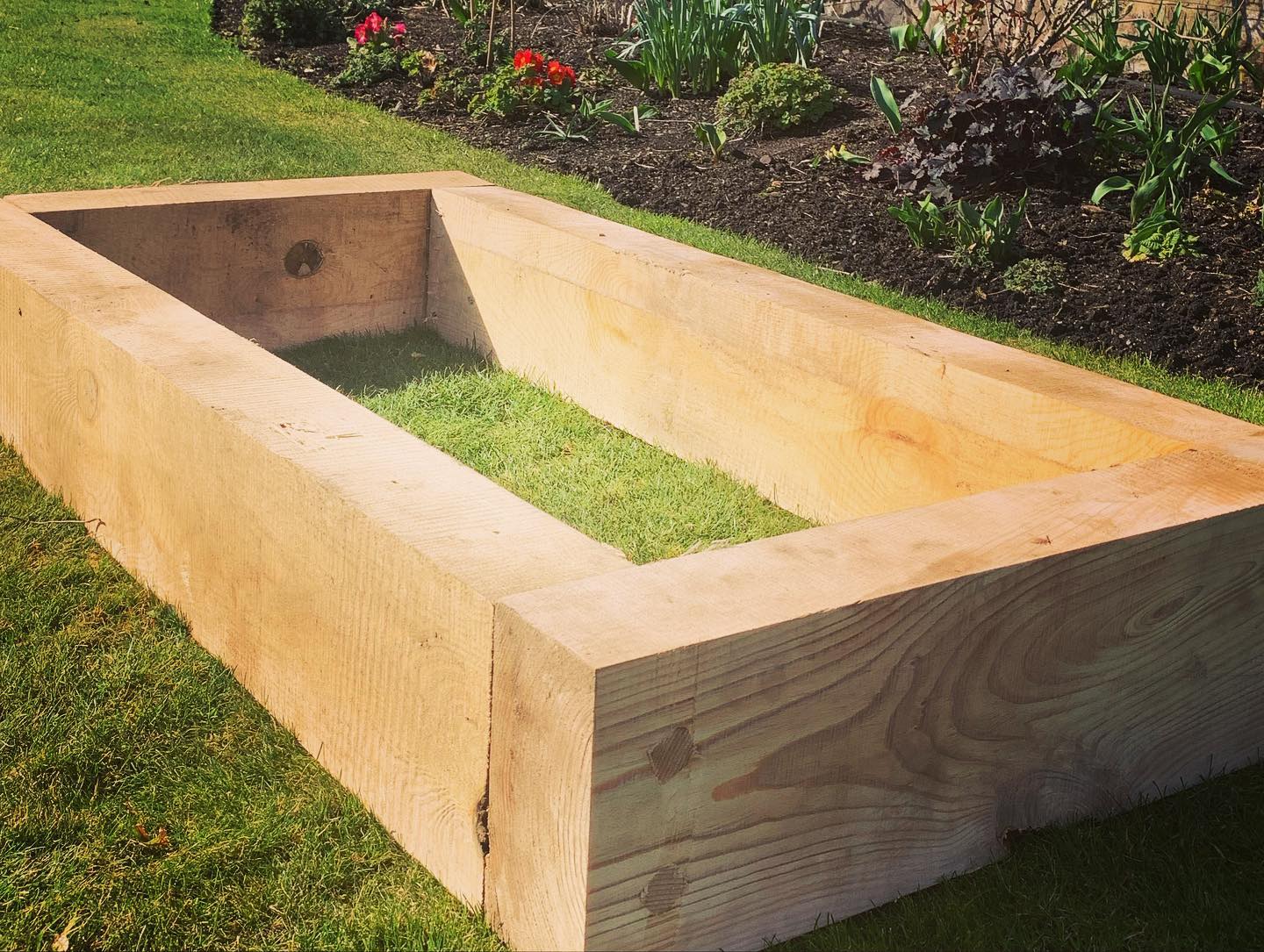 Raised Bed Kit 100mm Width Caledonian, Wood For Raised Garden Bed Uk